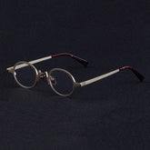 Alden Personality Brand Quality Metal Punk Glasses Frame oval frame Southood Gold